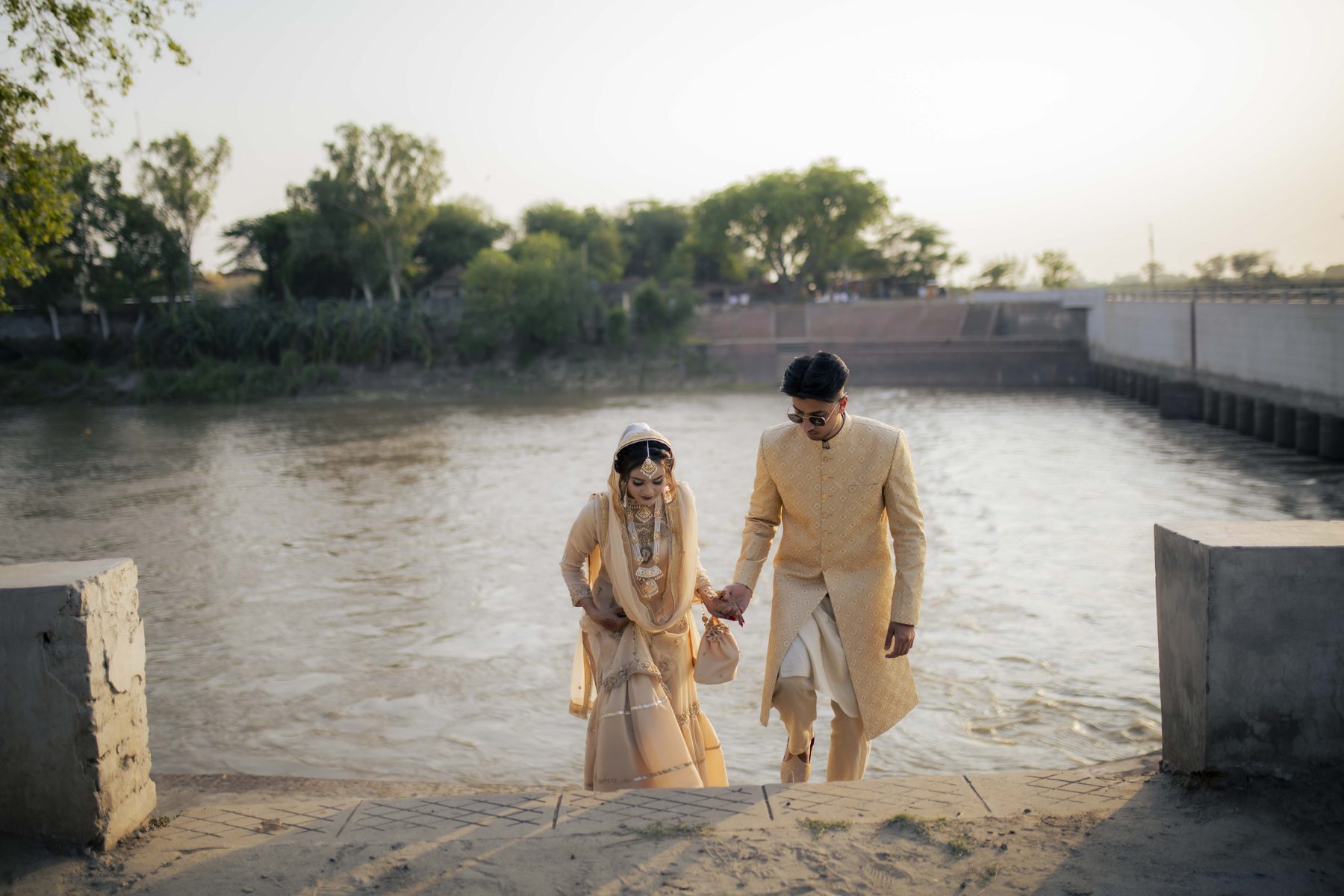 Still frame from a cinematic Pakistani wedding highlight reel filmed in Lahore
